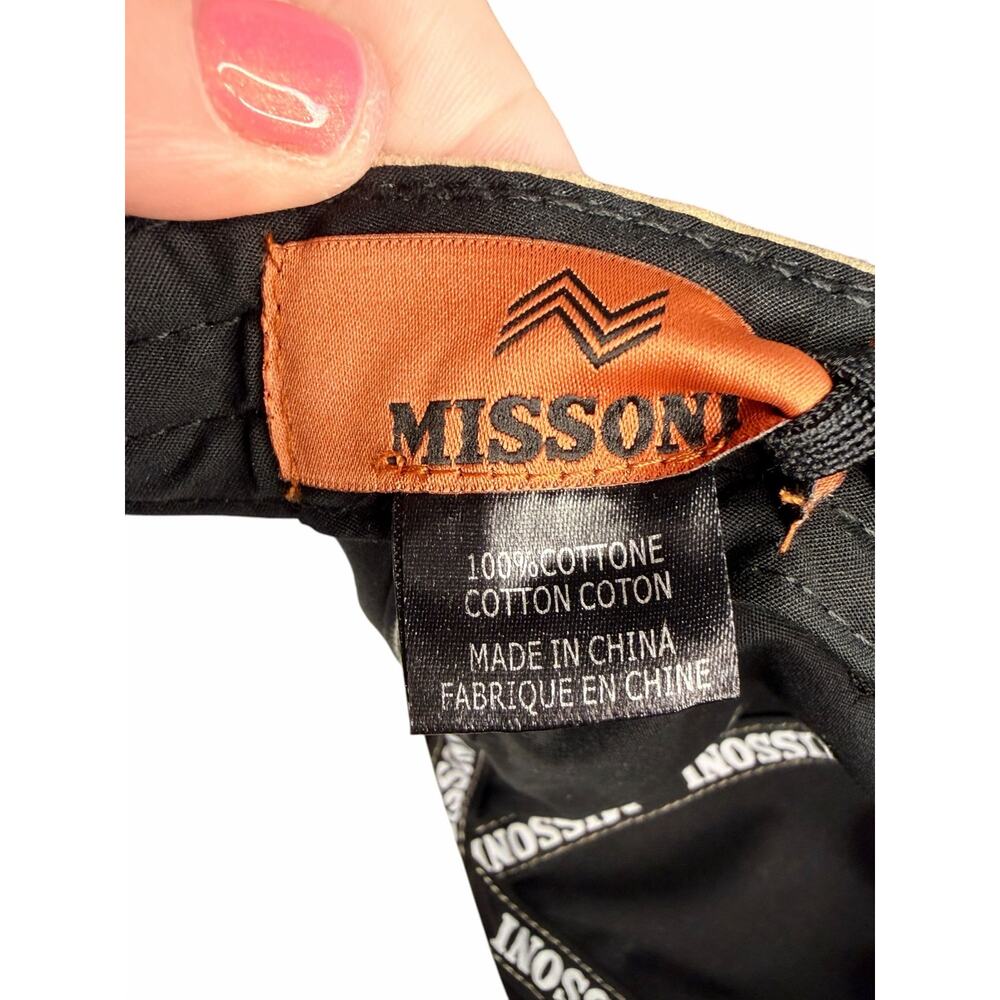 Missoni NWT Cotton Baseball Cap in Beige - Picture 9 of 10